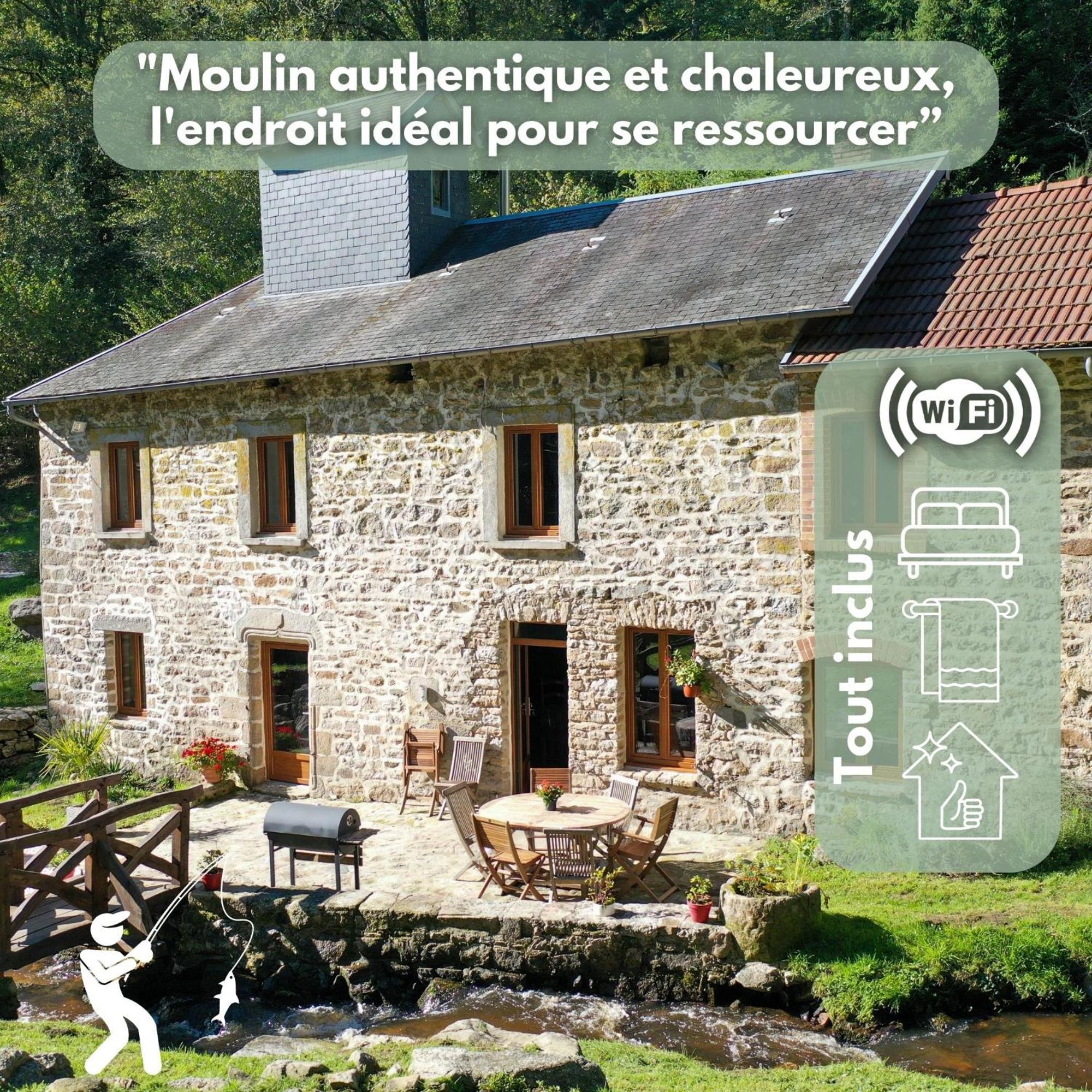 Authentique Moulin Tout Inclus-Moulin De Lavaugarde Thauron Buitenkant foto